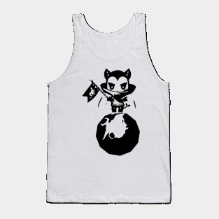 Brownie Magician (space) minimal silhouette white Tank Top